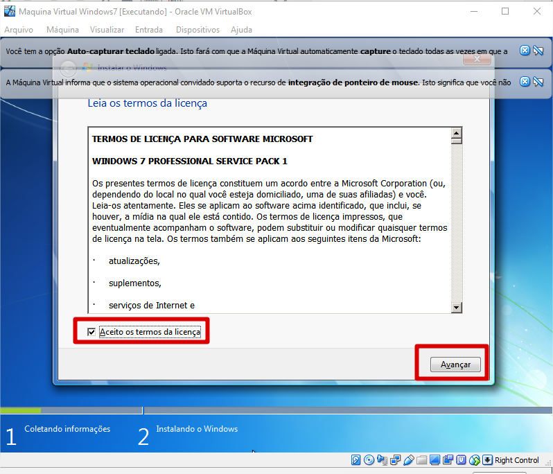Instalação do Windows 7