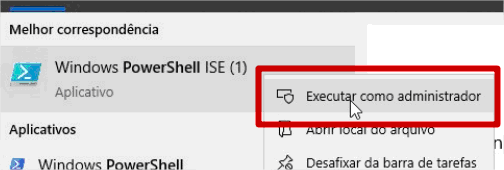 Executar PowerShell como administrador