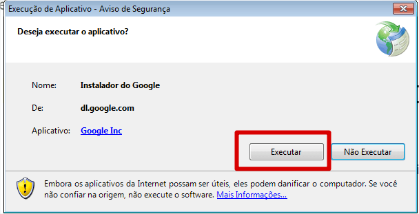 Autorizar Instalação Google Chrome