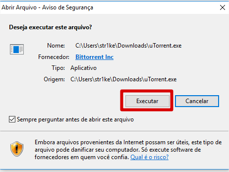 Executar uTorrent