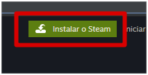 Ícone de instalação no site do Steam. Imagem: Printscreen da página do Steam.