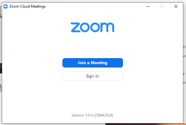 Zoom instalado