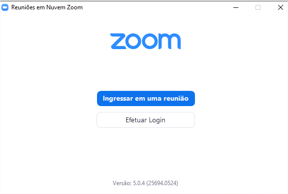 Zoom instalado em português