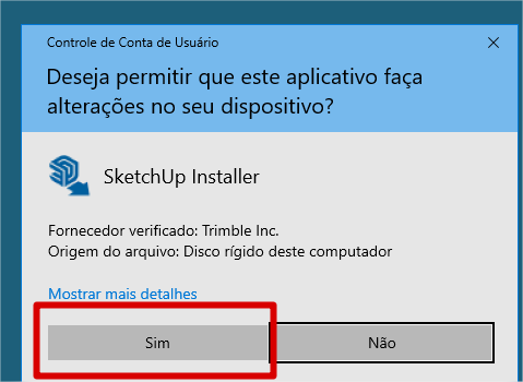 Autorizar Instalador SketchUp