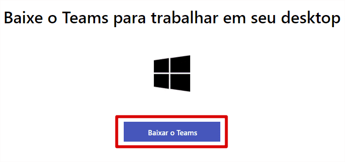 Baixar o Teams