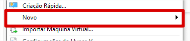 Criar nova máquina virtual