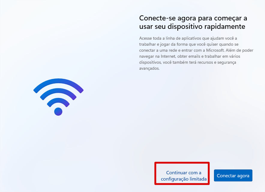 Configuração Limitada Windows 11