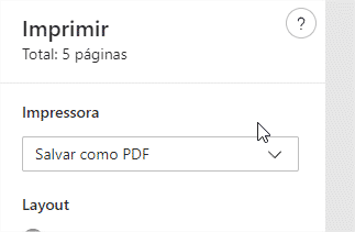 Salvar como PDF em Navegadores