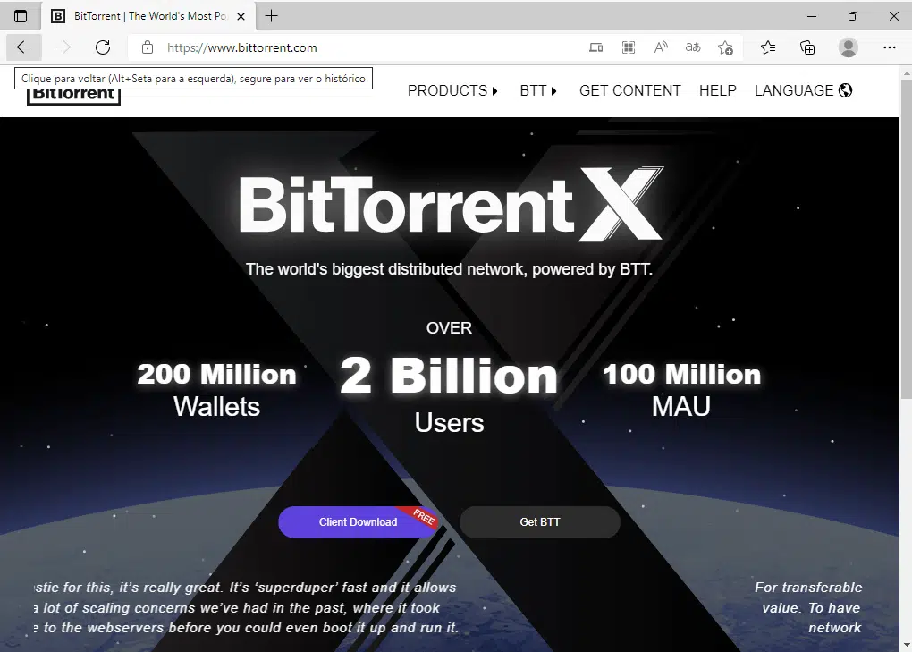 Site oficial do BitTorrent