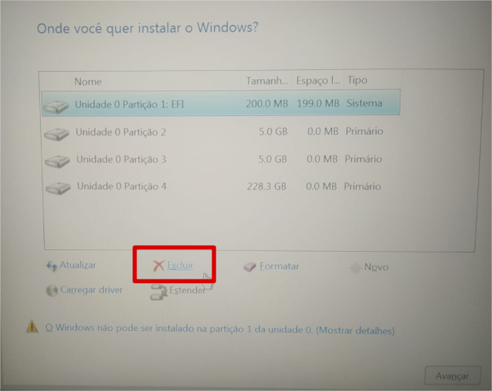 Partições do Windows