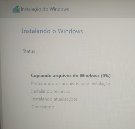 Instalando o Windows
