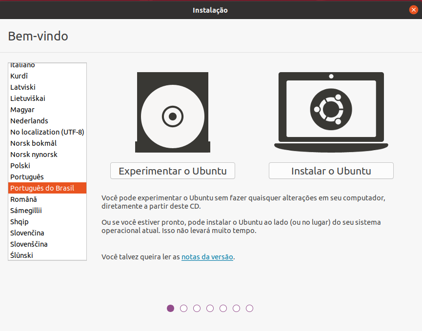Instalar o Ubuntu