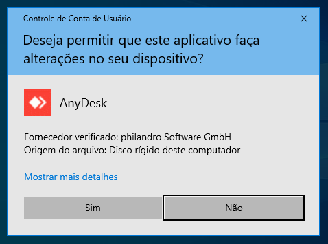 UAC anydesk