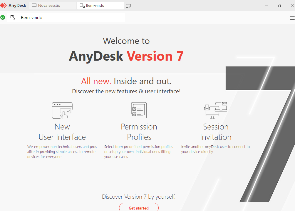 Boas vindas anydesk