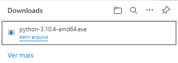 Python baixado